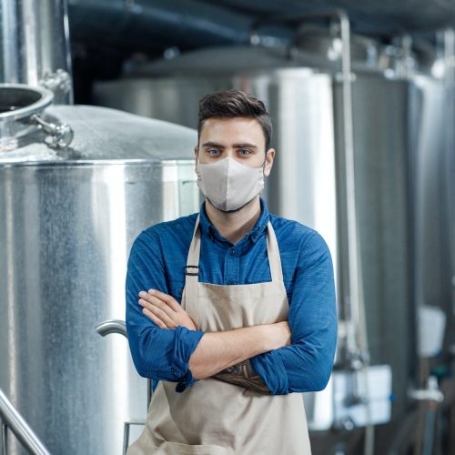 Industrial production of beer for bars and pubs